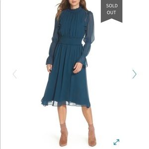 NWT. Chelsea28 Midi ruffle dress!